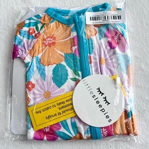 Little Sleepies Newborn Beachy Bloom Zippy